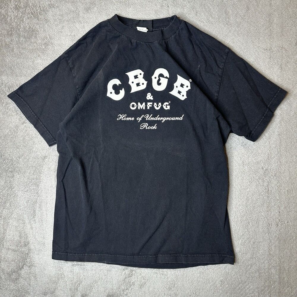 Vintage CBGB TShirt Men Large Medium OMFUG Underground NYC Grunge Punk Rock 90s